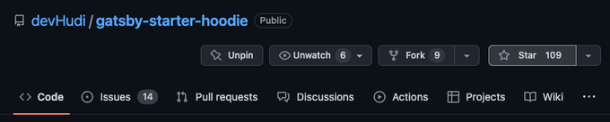 Gatsby Starter Hoodie 스타 수 100개 달성! 🎉